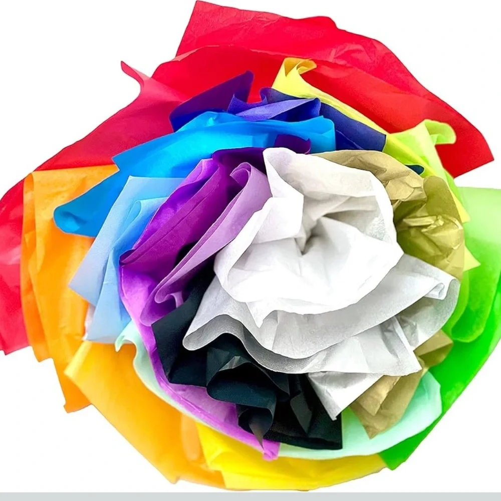 Colorful Tissue Paper Pack - 100 Sheets